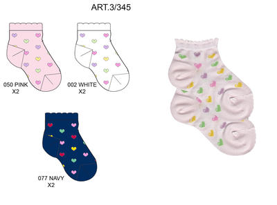 CALZINO CORTO BAMBINA 3/345 Tellini S.r.l. Ingrosso Abbigliamento